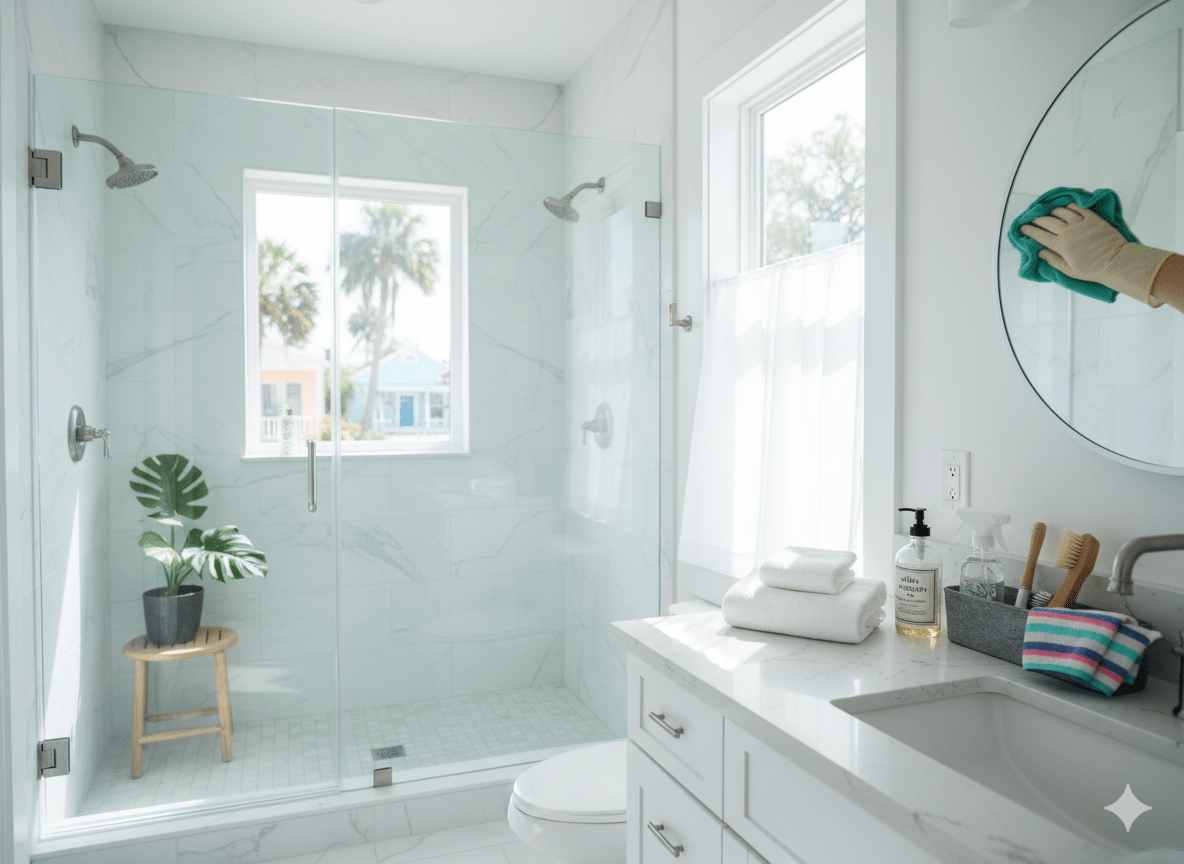 Maid service deep cleaning St Petersburg home tackling coastal sand salt air and humidity cleaning challenges